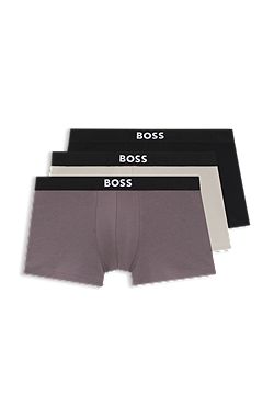 Three-pack of stretch-cotton trunks