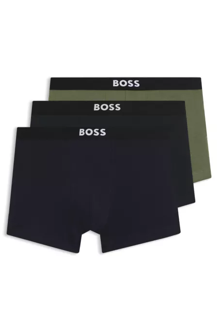 Three-pack of stretch-cotton trunks