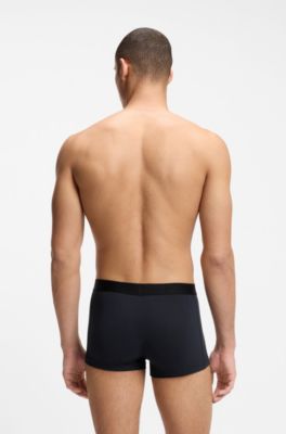 Lot de trois boxers courts en coton stretch avec taille logo, Assorted-Pre-Pack