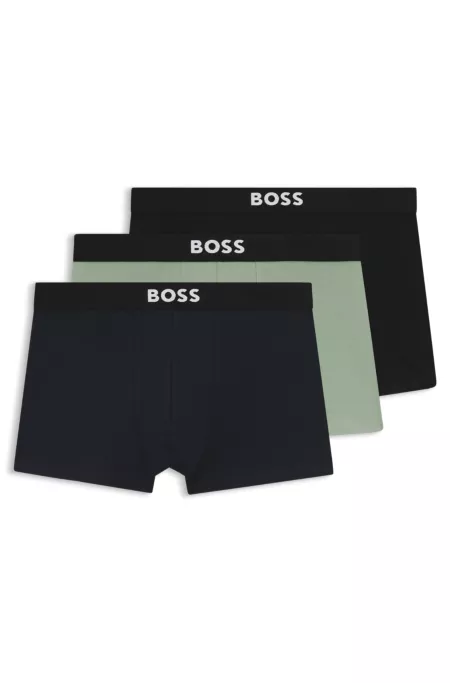 Three-pack of stretch-cotton trunks