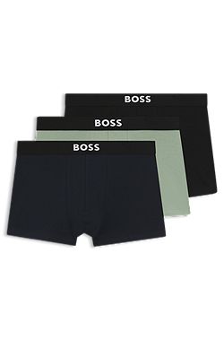 Three-pack of stretch-cotton trunks