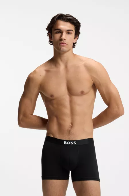 Three-pack of boxer briefs in stretch cotton