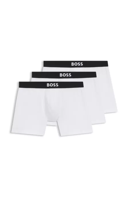 Three-pack of boxer briefs in stretch cotton
