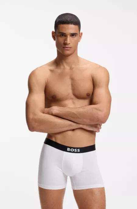 Three-pack of boxer briefs in stretch cotton