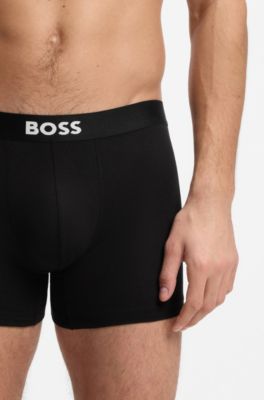 BOSS ONE paquete de tres calzoncillos b&oacute;xer en algod&oacute;n el&aacute;stico, Cal