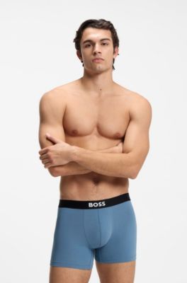 Paquete de tres calzoncillos b&oacute;xer en algod&oacute;n el&aacute;stico, Cal