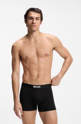 BOSS ONE paquete de tres calzoncillos b&oacute;xer en algod&oacute;n el&aacute;stico, Cal