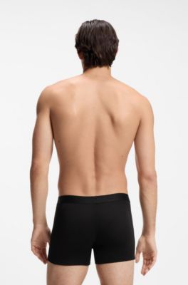 Paquete de tres calzoncillos b&oacute;xer en algod&oacute;n el&aacute;stico, Cal