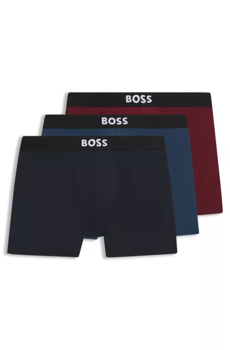 Three-pack of boxer briefs in stretch cotton