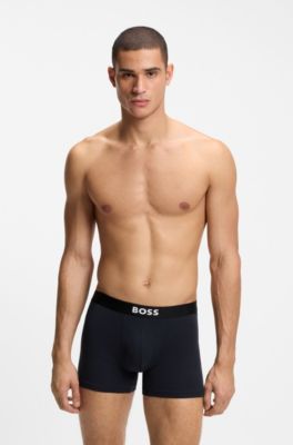 Three-pack of boxer briefs in stretch cotton, Patterned