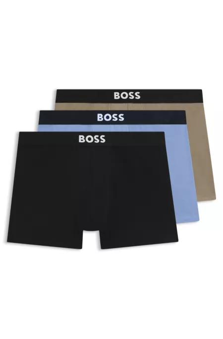Three-pack of boxer briefs in stretch cotton