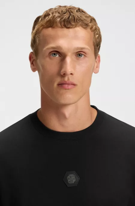 Cotton-jersey T-shirt with Double B monogram