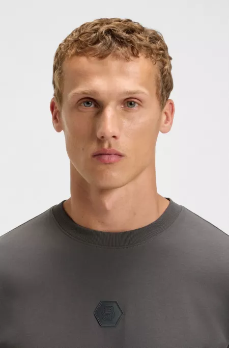 Cotton-jersey T-shirt with Double B monogram