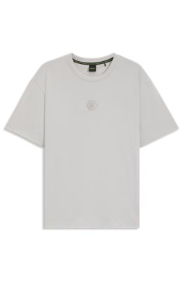 Camiseta de punto de algod&oacute;n con monograma Double&nbsp;B, Gris claro