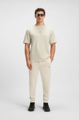 Cotton-jersey T-shirt with Double B monogram, White