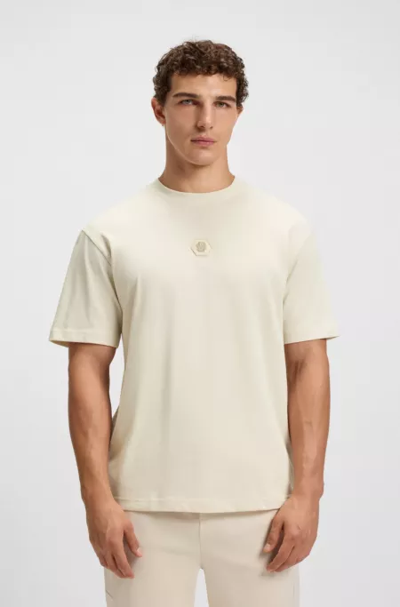 Cotton-jersey T-shirt with Double B monogram