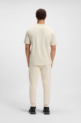 Camiseta de punto de algod&oacute;n con monograma Double&nbsp;B, Blanco