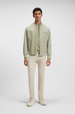 Pantalon Slim Delaware en moleskine de coton stretch, Beige clair