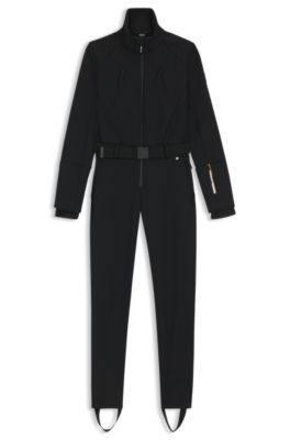 BOSS Ski water-repellent suit with stirrups, Black