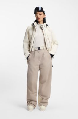 Parka BOSS Ski d&eacute;perlante, Blanc