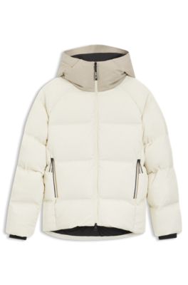 Chaqueta de plum&oacute;n BOSS Esqu&iacute; repelente al agua para todos los g&eacute;neros, Blanco