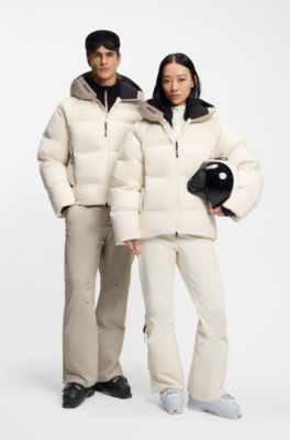 Chaqueta de plum&oacute;n BOSS Esqu&iacute; repelente al agua para todos los g&eacute;neros, Blanco
