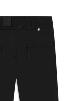 Pantalon d&eacute;perlant avec sous-pieds BOSS&nbsp;Ski, Noir