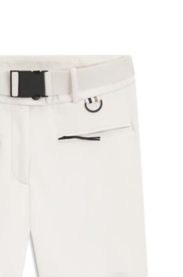 Pantalon d&eacute;perlant avec sous-pieds BOSS&nbsp;Ski, Blanc