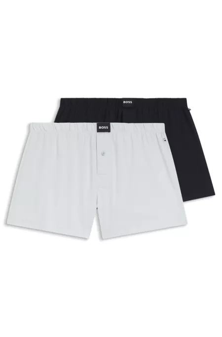 Two-pack of boxer shorts in stretch cotton