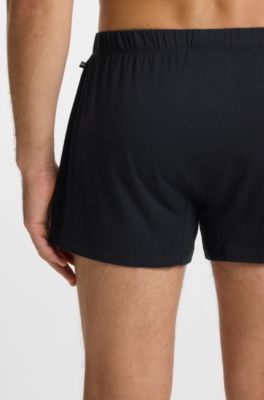 Paquete de dos calzoncillos b&oacute;xer de punto de algod&oacute;n el&aacute;stico, Fantas&iacute;a