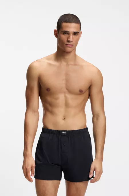 Two-pack of boxer shorts in stretch cotton