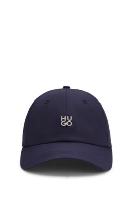 Stacked-logo cap in twill, Dark Blue