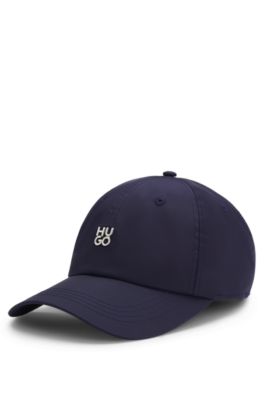 Stacked-logo cap in twill, Dark Blue
