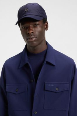 Stacked-logo cap in twill, Dark Blue