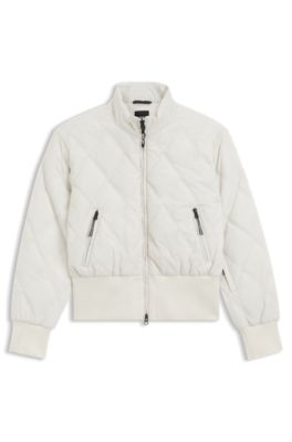 Chaqueta guateada BOSS Esqu&iacute; repelente al agua, Blanco