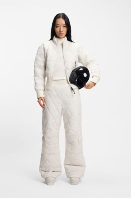 BOSS Ski quilted water-repellent jacket, White