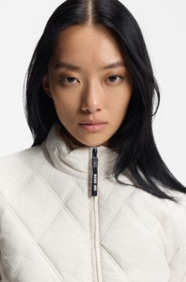 Chaqueta guateada BOSS Esqu&iacute; repelente al agua, Blanco