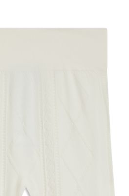 BOSS Ski leggings in stretch jersey, White