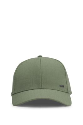 Logo-detail cap in piqu&eacute;, Green