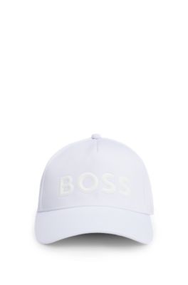 Gorra de piqu&eacute; de malla con logotipo tonal, Blanco
