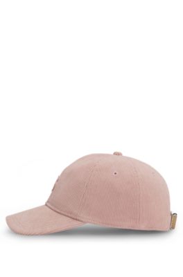 Baby-corduroy cap with Double B monogram, Pink