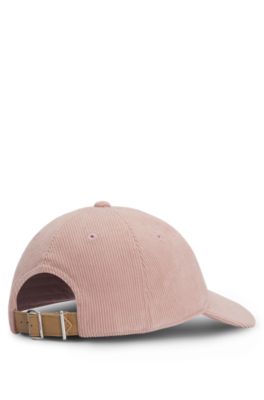 Baby-corduroy cap with Double B monogram, Pink