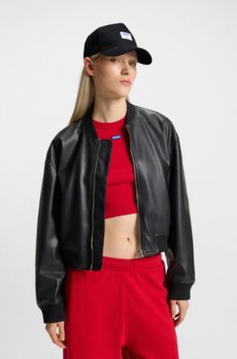 Casquette en twill de coton avec &eacute;tiquette logot&eacute;e, Noir