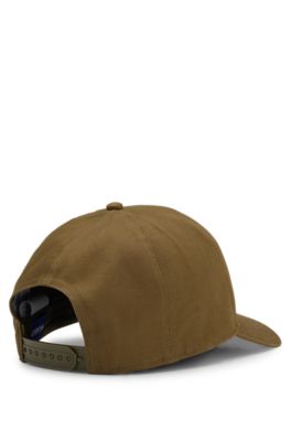 Casquette en twill de coton avec &eacute;tiquette logot&eacute;e, Chaux