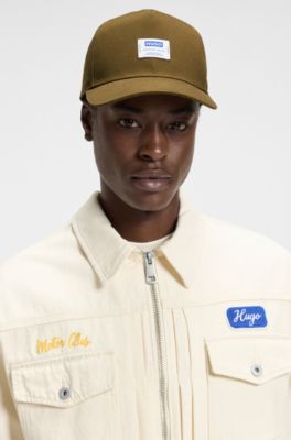 Casquette en twill de coton avec &eacute;tiquette logot&eacute;e, Chaux