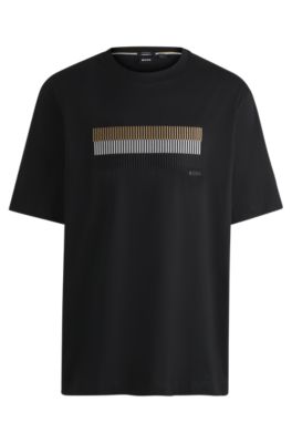 Hugo Boss Tシャツ BOSS - Cotton-jersey underwear T-shirt with logo and stripes