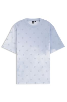 Camiseta de interlock de algod&oacute;n con monogramas Double&nbsp;B, Celeste