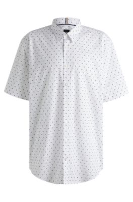 Slim-fit shirt stretch-cotton poplin