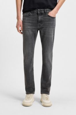 Jean Slim Delaware en denim stretch gris confortable, Gris sombre