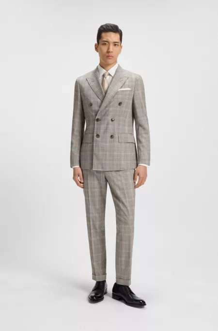 Cap-toe Derby shoes in leather